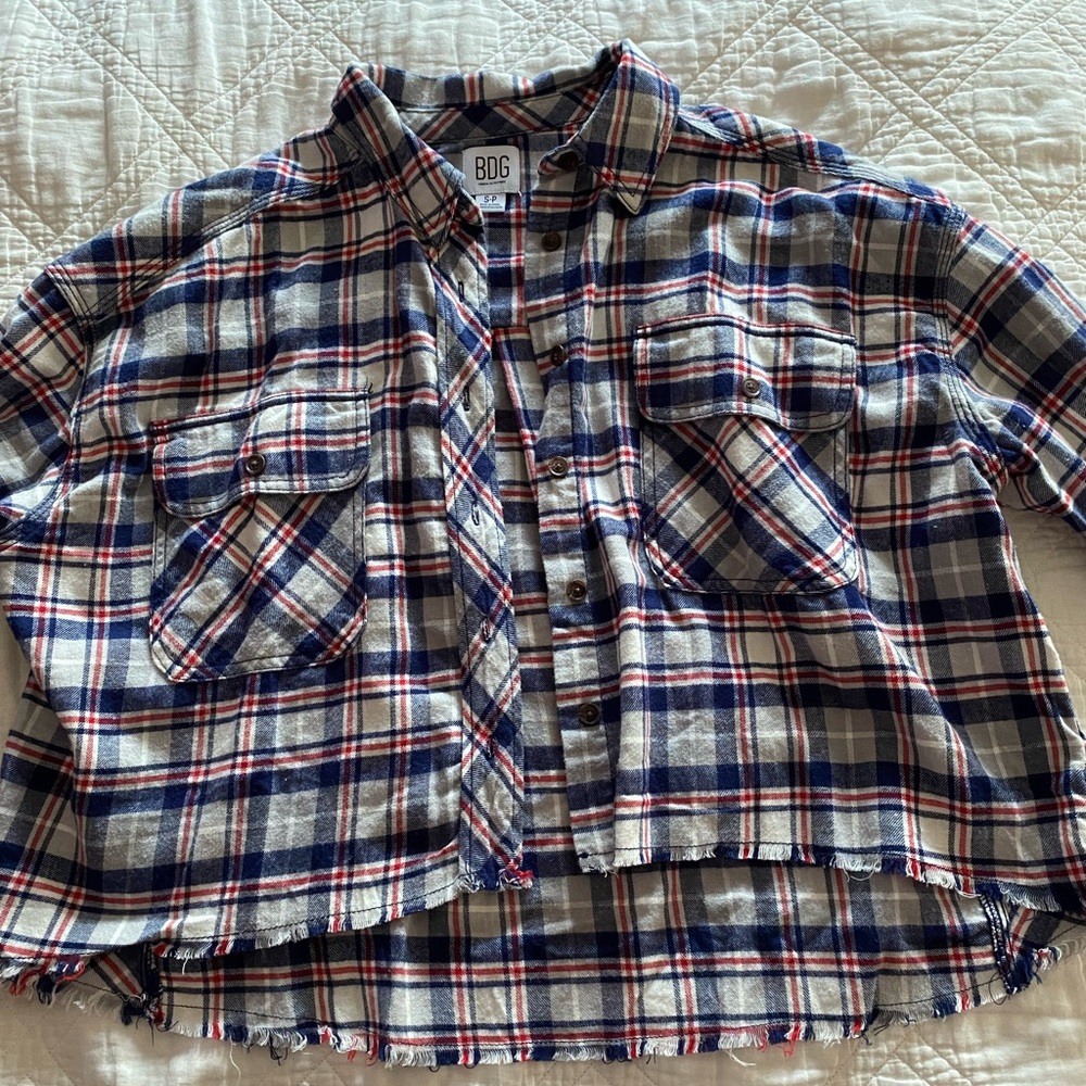 Urban Outfitters Cropped Flannel